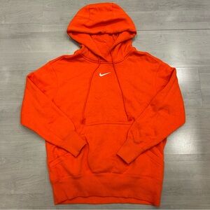 Nike Women's Orange Theory Fitness Pullover Center Swoosh Hoodie Sweatshirt XXS